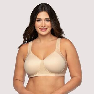Vanity Fair Sport Medium Impact Wireless Bra Nude Size 42C NWT